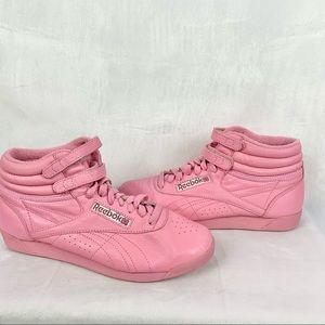 REEBOK classic high top sneakers pink Size 9
